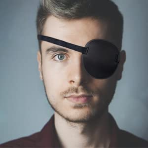 Miniatura 3 de 2 parches para los ojos, parche médico suave ajustable para la ambliopía del ojo perezoso, parches de ojos pirata para niños y adultos, 2 colores