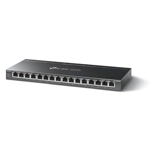 TP-Link 16-Port Gigabit PoE Switch TL-SG116P Schwarz