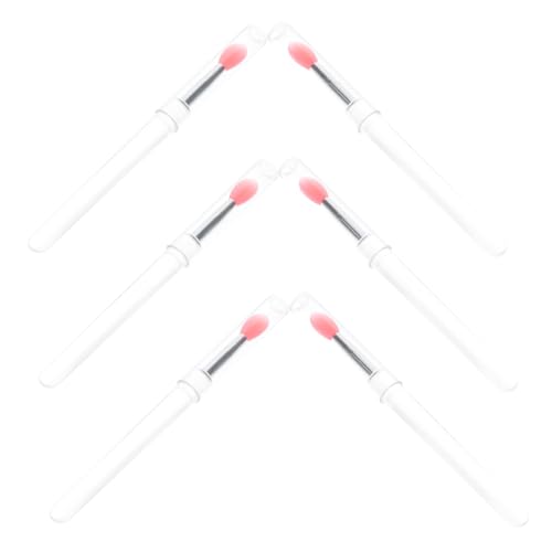 NOLITOY Silicone Lipstick Pen 6pcs Lip Brush Set Cap for Makeup Application Go
