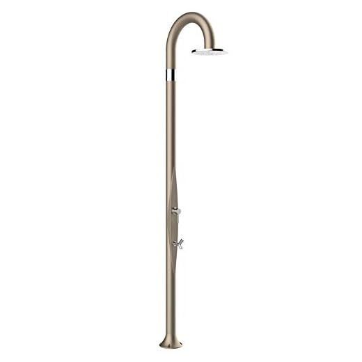 Arkema Design Ducha Tradicional Funny Yin Top Line Con Lavapies Y Cabeza De Ducha 250Mm T325-Tl/1200 Oro Satinado