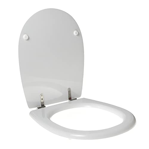 WC-Sitz für VILLEROY & BOCH O. NOVO Holz Polyester hochwertiges Edelstahlscharnier