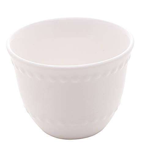 Copo de Café de Porcelan New Bone Pearl Branco 60ml - Lyor