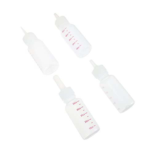 COLLBATH 50ml Kitten Feeding Bottle Pet Nursing Bottles for Small Pets Silicone Material Safe for Newborn Puppies Kittens