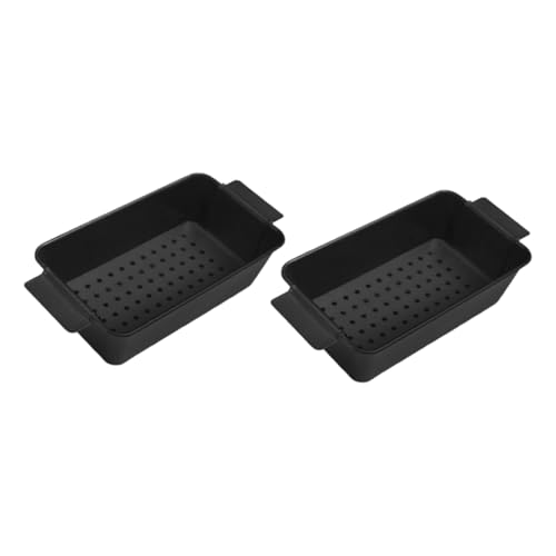OFFSCH Non-stick Bread Moulds Set of 2 French Bread Baking Pan Oven Safe for Cake Meatloaf Family Size Loaf Molds