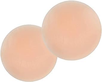rozadio Nipple Covers Reusable Comfortable Invisible Adhesive Silicone Pasties for Women - (Free-Size) Beige-picture-48