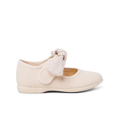Pisamonas Mercedita niña Lona Lazo puntitos Talla 20 en Color Beige