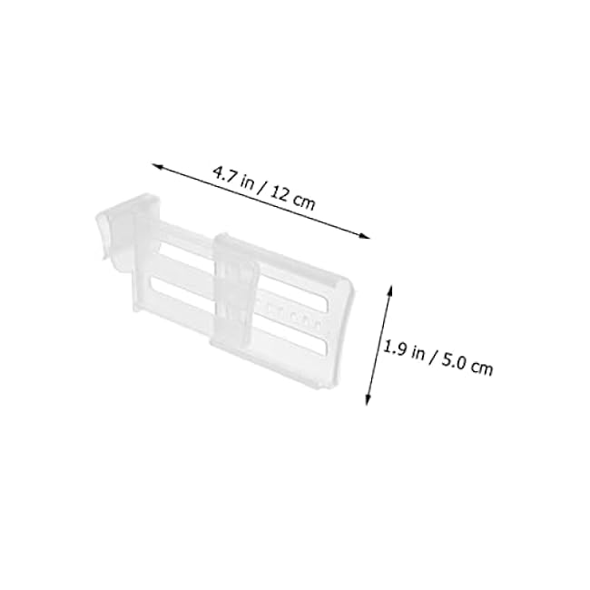 Healifty 12pcs Refrigerator Side Door Dividers Adjustable Expandable Partition Boards for Fridge Storage Refrigerator Splitter Plates with Telescopic Design Practical Fridge Organizers for