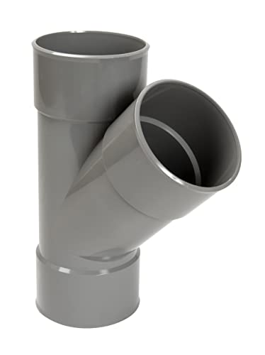 culotte simple pvc - femelle / femelle - 45 degrés - diamètre 80 mm - nicoll br144