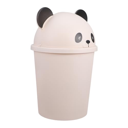 Poubellle de cuisine 10L panda avec couvercle pour tri des dechets et deco salle de bain