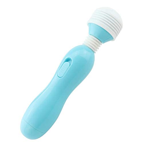 LGAFF Zauberstab Massager-Stick, 8 Vibrationsfrequenz, elektrisches Handheld des Frauen wasserdichtes persönliches Silikon-Spielzeug, Reliefs-Muskelspannung, Batterieversion (Pink) (B) Cover