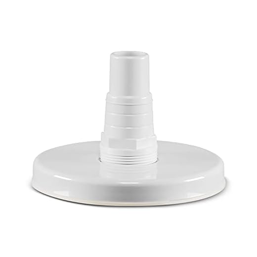 Paradies Pool Saugplatte inklusive Dichtung für Skimmer, Ø ca. 16 cm, zum Anschluss von 32/38 mm Poolschlauch, Bodensauger Anschlussplatte