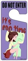 SMART BLONDE Its Nap Time Novelty Metal Door Hanger DH-080