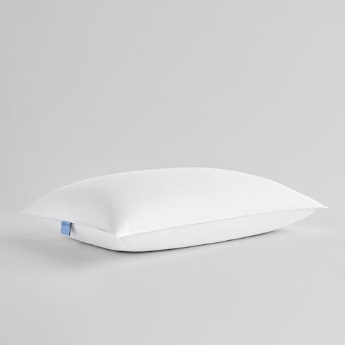 Sobel Westex Bellazure Duo: Soft Back & Stomach Sleeper Pillow - Feather & Down Pillow Hotel & Resort Quality Pillows - Hypoallergenic Pillow That Maintains Shape - Queen Size Pillow