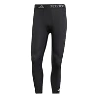adidas Men's TECHFIT Compression Training 3/4 Tights, black, 3XL Tall