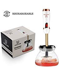 Uniqcare USB Rechargeable Makeup Brush Cleaner and Dryer- Dual Speed Quick and Easy Spin Cleaning Tool- Electric, Rotating, spinner machine for most cosmetic, make up brushes making them last longer!!