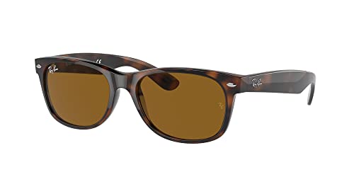 Ray-Ban RB2132 Sunglasses Bundle: RB 2132 NEW WAYFARER 710 New Wayfarer Light Havana B-15 and Eyewear Cleaning Kit