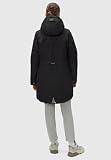 Ragwear Damen langer Mantel warme Winterjacke mit Kapuze YM-Canny Black22 Gr. M