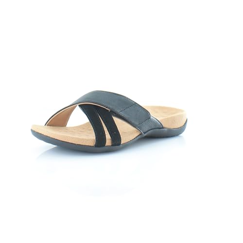 Image of Vionic Women's Rest Zarie Slide Sandals- Supportive Sandals and Indoor /Outdoor Slip Ons That Includes an Orthotic Insole and Cushioned Outsole for Arch Support, Sizes 5-12