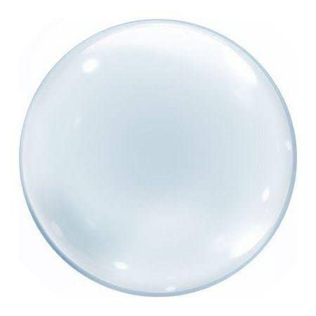 KIT 50 Balão Bubble 24 Polegadas 60cm Transparente Premium