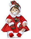 Pinky Lovely 20inch Realistic Reborn Baby Doll Avatar Full Body Vinyl Girl Real Look Newborn Dolls Painted Hair Real Life Elf Baby Dolls Toy for Kids Age 3 +