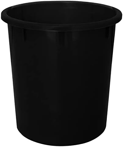 Kuber Industries 5Ltr Plastic Open Dustbin Without Lid | Garbage Bin/Trash Can For Home, Kitchen, Office (Black)