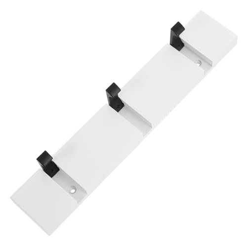 PRETYZOOM Hangers Coat Rack Hooks Over The Door Towel Hook Blanket Wall Rack Clothes Bathroom Hook Purse Hanger for Wall Door Towel Rack Hat Rack Folding Rack Hook Wooden White
