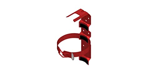 Amerex 818 Steel Fire Extinguisher Bracket (Red) 2 Pack