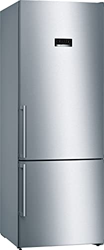 Bosch KGN56XIDP Serie 4 XXL-Kühl-Gefrier-Kombination, 193 x 70 cm extra breit, 400L Kühlen + 105L Gefrieren, VitaFresh längere Frische, NoFrost nie wieder abtauen, Perfect Fit abstandslose Platzierung