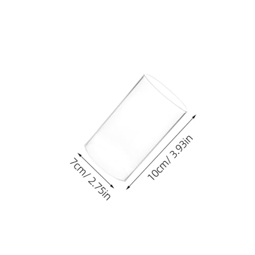 BESTOYARD 4 Stück Glaszylinder Ohne Boden 2.76X1.97X1.97In Transparente Kerzenhülle Windschutz Für Kerzen Und Led-Licht Kerzenglasabdeckungen Für Tischdeko Basteln Blumen