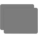 Gartful 2 Pack Silicone Crafting Mats, 15.7' x 11.8' Silicone Mat for Crafts, Large Heat Resistant Sheet for Jewelry Casting Molds, Epoxy Resin, Painting, Counter Table Protector, Placemat, Dark Gray