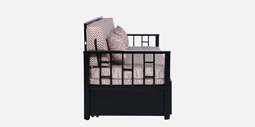 Image of Ubpon 3 Seater Metal Sofa Cum Bed with Hydraulic Storage | King Size Sofa Cuma Bed | Metal Sofa Set for Living Room, Guest Room D10 Multi Sofa King