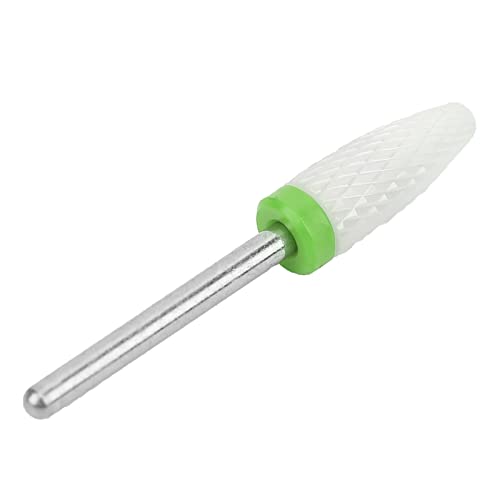 Generic Nail Drill Bit Lightweight Portable Electric Grinding Machine Accessories for Nail Reshape Tool, Ceramic Grinding Head for All Types of Work, Made of Ceramic Materials in Corn Head Shape for