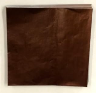 Chocolate Brown Confectionery Foil Wrappers 125, 6x6 inch