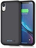 Gixvdcu Battery Case for iPhone XR [6800mAh] Rechargeable Protective Portable Charging Case for Apple iPhone XR Extended Charger Pack Power Bank - Black