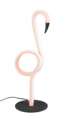 Reality Leuchten LED Tischleuchte Ingo R54581193, Metall Pink, 6 Watt LED