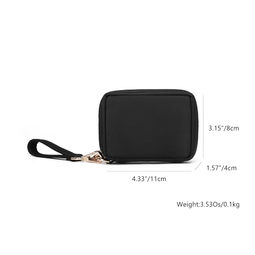 Womens Makeup Bag Wristband Bag Cotton Canvas Nylon Pouch Lightweight Ideal for Travel and Everyday Use2