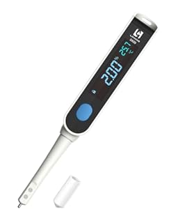 Digital Salinity Meter, Platinum Electrode & Concave Surface for Lab-Grade Accuracy, Auto-Measured Salt Content Tester, Rapid Test for Aquarium/Saltwater/Salty Food, Range: 50ppt/1.000〜1.045