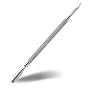 Rui Smiths Pro Cuticle Pusher with 2 Ends – Stainless Steel Manicure Tool – Style 106