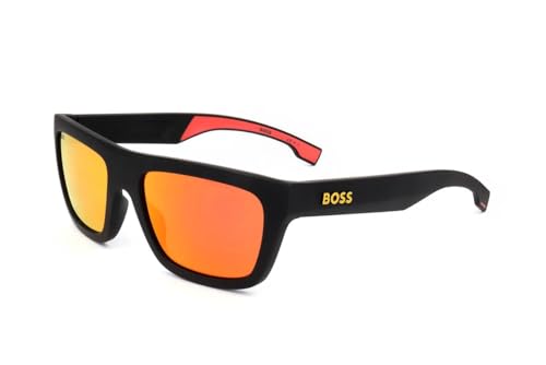 Hugo Boss BOSS 1450/S Matte Black/Orange 57/19/145 men Sunglasses