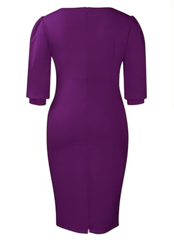 Image of ZVO Midi Dress for Women Pencil Dress Fashion Work Dress Elegant Church Dress High Waist Outfits