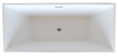 Spa World Venzi Vz6730Rnsxcwxx Vida Collection Rectangular Soaking Bathtub, 30X67, Center Drain, Wh #TOP1
