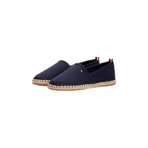 Tommy Hilfiger Damen Espadrilles Basic Tommy Flat Stoffschuhe, Blau (Space Blue), 38