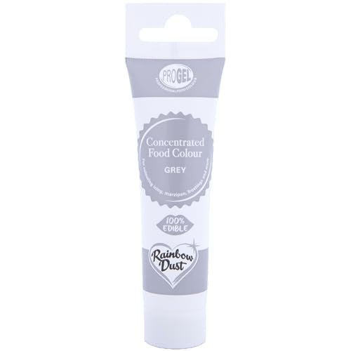 Rainbow Dust ProGel Concentrated Paste Food Colouring - Grey image 3