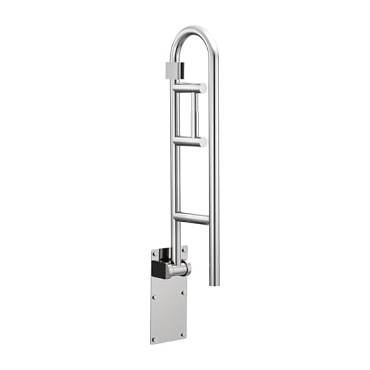 Moen R8962FD Home Care 30-Inch Flip-Up Bathroom Grab Bar with Toilet Paper Holder, Stainless