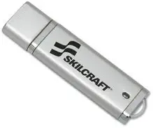 Skilcraft 7045-01-558-4986 USB Flash Drive, 2GB, Plug-and-Play