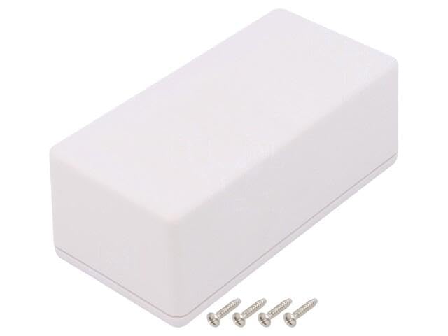 Boîtier universel TWN7-3-13W ABS blanc 65mm x 130mm x 25,6mm TAKACHI