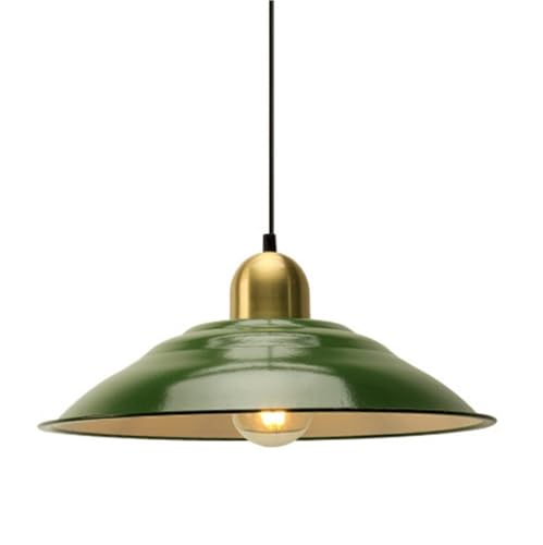 Lustre industriel fer émaillé vert suspension de qualité supérieure - 2