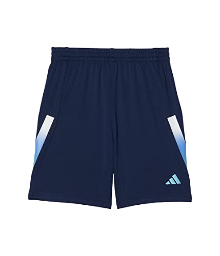 adidas Boy's Gradient Bold 3-Stripes Shorts (Big Kids) Navy MD (10-12 Big Kid)