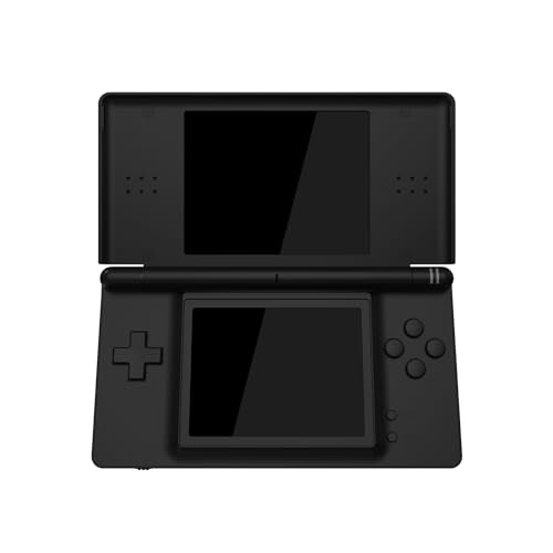 Image of eXtremeRate Black Replacement Full Housing Shell for Nintendo DS Lite, Custom Handheld Console Case Cover with Buttons, Screen Lens for Nintendo DS Lite NDSL - Console NOT Included