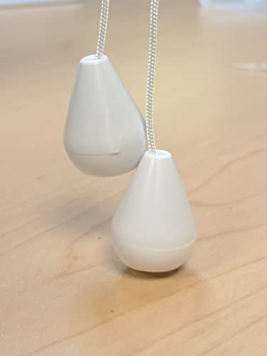 Cord Titler For Horizontal Blinds (Square Hp White & Silver, Pack Of 3) #TOP4